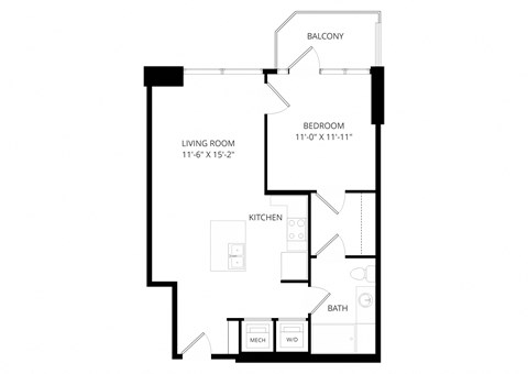 a floor plan of a house with an open floor plan